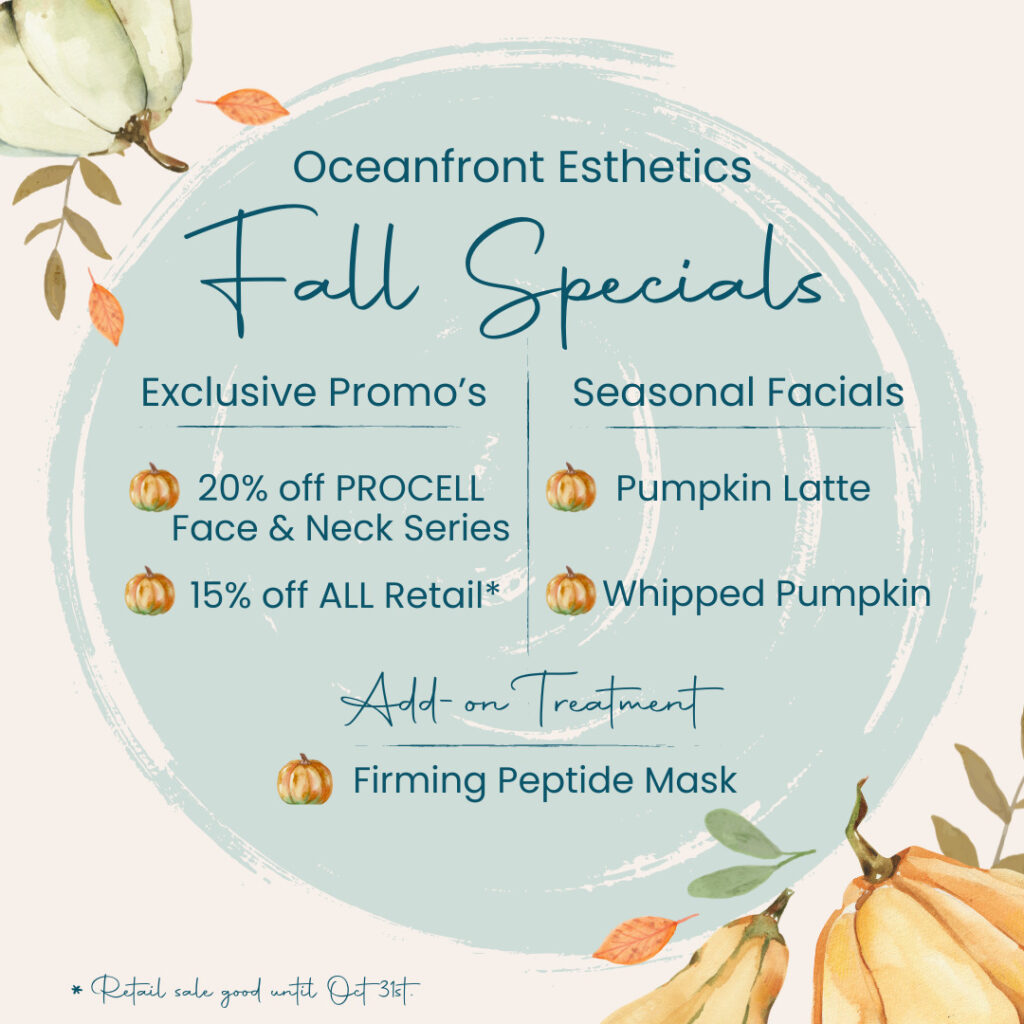 skin care facial virginia beach fall autumn specials and promotions